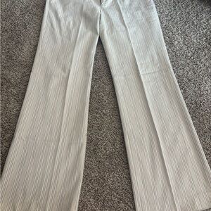 GAP Women’s Beige Pinstripe Dress Pants